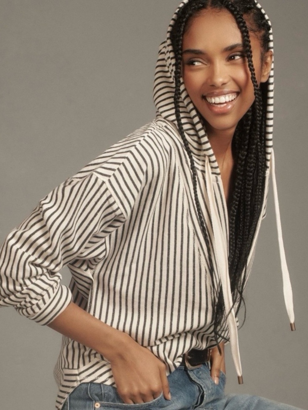 Anthropologie Pilcro striped Wharfside Hoodie NWT size S